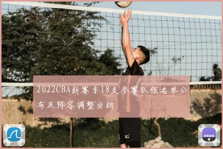 2022CBA新赛季18支参赛队伍名单公布及阵容调整分析